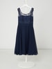 G.O.L. Jurk van kant en chiffon  Marineblauw