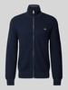 Gant Cardigan met structuurmotief Marineblauw