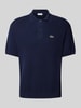 Lacoste Relaxed fit poloshirt met logobadge Donkerblauw