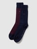 Tommy Hilfiger Sokken met labeldetail in een set van 2 paar, model '2P BIRDEYE OC' Rood