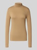 Weekend Max Mara Regular Fit Langarmshirt aus Viskose-Mix Modell 'MULTIF' Camel