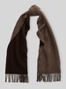 Polo Ralph Lauren Szal z czystej wełny z wyhaftowanym logo Ciemnobrązowy