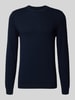 MCNEAL Gebreide pullover met kasjmier Marineblauw