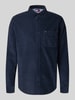 Tommy Jeans Regular fit corduroy overhemd van puur katoen Marineblauw