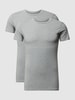 Drykorn T-Shirt mit Stretch-Anteil im 2er-Pack Modell 'Cadan' Mittelgrau meliert