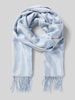 Pieces Schal mit Allover-Muster Modell 'ELIN' Hellblau