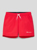 CHAMPION Badehose mit Label-Print Rot
