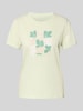 Tom Tailor Regular fit T-shirt van puur katoen Mintgroen