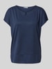 Tom Tailor Regular Fit  T-Shirt aus Modal-Mix Dunkelblau