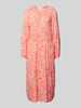 s.Oliver RED LABEL Midi-jurk met all-over print Koraal