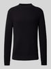 Jack & Jones Premium Gebreide pullover met ribboorden, model 'VIGGO' Zwart