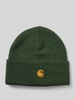 Carhartt Work In Progress Beanie mit Logo-Stitching Modell 'CHASE BEANIE 2' Dunkelgruen