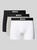 BOSS Boxershorts mit elastischem Logo-Bund im 3er-Pack Modell 'ONE'
 Mittelgrau Melange