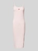 Tommy Jeans Midikleid in Ripp-Optik Rosa