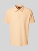 MCNEAL Regular fit poloshirt met ritssluiting Abrikoos