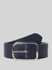 Tom Tailor Riem van glad leer Donkerblauw