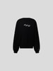 Preach Oversized Sweatshirt mit Label-Stitching Schwarz