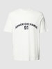 ARMANI EXCHANGE T-Shirt mit Label-Print Offwhite