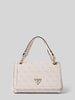 Guess Handtasche mit Label-Applikation Modell 'NOELLE' Ecru