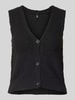 Only Regular Fit Indoorweste mit Strukturmuster Modell 'ALVILDA' Black