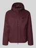 Emporio Armani Regular Fit Jacke mit Allover-Logo-Print Dunkelrot