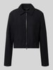 Marc Cain Regular Fit Blazer aus Schurwolle mit Zweiwege-Reißverschluss Black