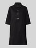 Marc Cain Knielanges Hemdblusenkleid mit Knopfleiste und 1/2-Arm Black