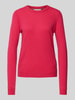 Christian Berg Woman Gebreide pullover met structuurmotief Rood