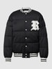 REVIEW Steppjacke mit Applikation Schwarz