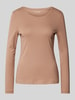 Christian Berg Woman Longsleeve mit Rundhalsausschnitt Taupe