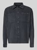 Blend Regular Fit Hemdjacke aus Cord Modell 'FABER' Dunkelgrau