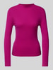 Marc Cain Gebreide pullover met ronde hals Fuchsia