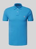 Polo Ralph Lauren Slim Fit Poloshirt aus reiner Baumwolle mit Logo-Stitching Royal