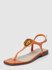 Guess Teenslippers van leer met labeldetail, model 'MIRY' Oranje