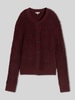 Tom Tailor Cardigan met bouclé-structuur Bordeaux
