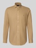 Polo Ralph Lauren Custom Fit Freizeithemd mit Label-Stitching Camel