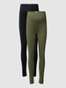 Mamalicious Umstands-Leggings mit aus Bio-Baumwoll-Mix Oliv