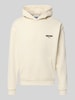 REVIEW Relaxed Fit Hoodie aus Baumwoll-Mix mit Logo-Print Ecru