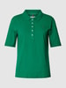 Tommy Hilfiger Koszulka polo z krótką listwą guzikową Zielony