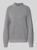 Tom Tailor Regular Fit Strickpullover aus Baumwoll-Mix mit Woll-Anteil Hellgrau
