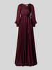 Jake*s Cocktail Avondjurk met V-hals Donkerrood