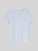 Tom Tailor Denim regular fit T-shirt van puur katoen Lichtblauw