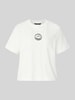 VERO MODA Boxy Fit T-Shirt aus reiner Baumwolle Modell 'SARA' Weiss