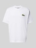 Lacoste T-shirt met labeldetail Wit