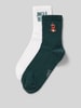 Jake*s Casual Socken mit Label-Stitching im 2er-Pack Bottle