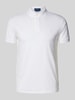 Polo Ralph Lauren Custom Slim Fit Poloshirt mit Logo-Stitching Modell 'INTERLOCK' Weiss