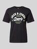 Jack & Jones T-Shirt mit Label-Print Black