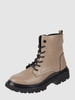 Tom Tailor Boots met vetersluiting Beige