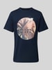 Tom Tailor T-Shirt mit Motiv-Print Dunkelblau