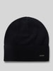 BOSS Beanie mit Label-Applikation Modell 'Lari' Black